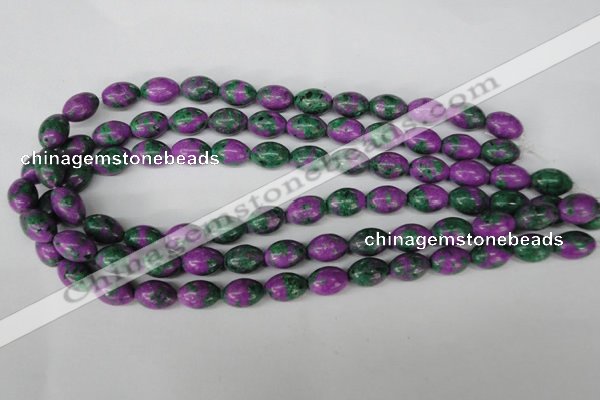 CLA503 15.5 inches 10*14mm rice synthetic lapis lazuli beads