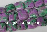CLA520 15.5 inches 12*12mm square synthetic lapis lazuli beads