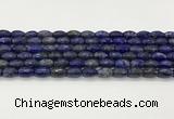 CLA540 15.5 inches 8*12mm faceted rice dyed lapis lazuli beads