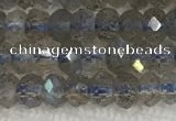 CLB1020 15.5 inches 2*4mm faceted rondelle labradorite gemstone beads