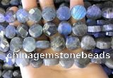 CLB1024 15.5 inches 14mm faceted coin labradorite gemstone beads