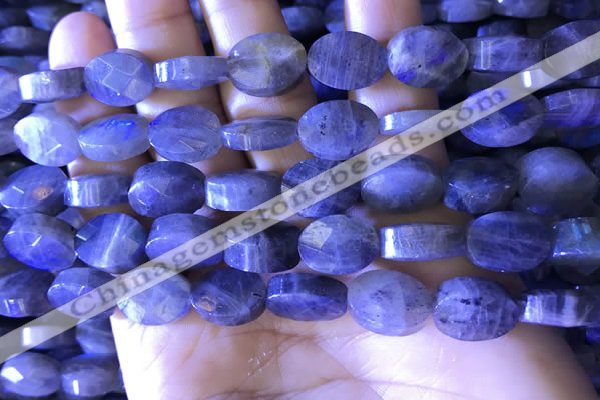 CLB1027 15.5 inches 10*14mm faceted oval labradorite gemstone beads