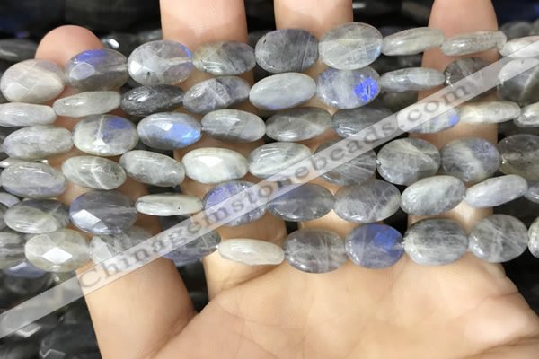 CLB1041 15.5 inches 8*12mm faceted oval labradorite beads wholesale