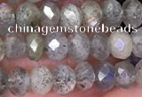 CLB1050 15.5 inches 3*4mm faceted rondelle labradorite beads wholesale