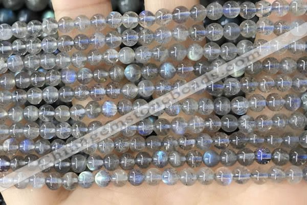 CLB1056 15.5 inches 4mm round labradorite gemstone beads