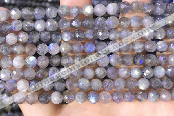 CLB1072 15.5 inches 6mm faceted round labradorite beads