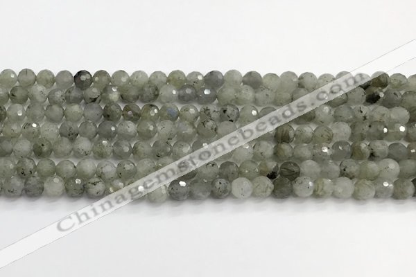 CLB1075 15.5 inches 6mm faceted round labradorite beads