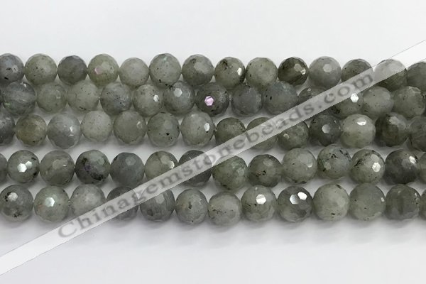 CLB1077 15.5 inches 10mm faceted round labradorite beads