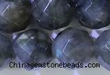 CLB1096 15.5 inches 8mm faceted round labradorite gemstone beads