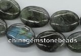 CLB114 15.5 inches 15*20mm oval labradorite gemstone beads wholesale