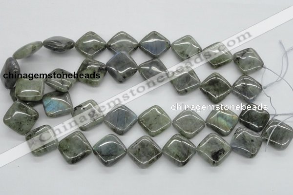 CLB120 15.5 inches 20*20mm diamond labradorite gemstone beads wholesale