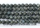 CLB1212 15.5 inches 8mm faceted round black labradorite gemstone beads