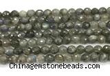 CLB1249 15 inches 6mm faceted round labradorite beads wholesale