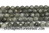 CLB1252 15 inches 12mm faceted round labradorite beads wholesale