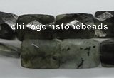 CLB126 15.5 inches 13*18mm faceted rectangle labradorite gemstone beads