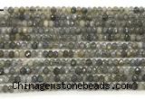 CLB1280 15.5 inches 3*4mm faceted rondelle labradorite beads