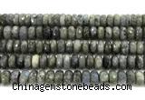 CLB1284 15.5 inches 6*12mm faceted rondelle labradorite beads