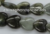 CLB130 15.5 inches 14*14mm heart labradorite gemstone beads wholesale