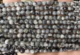 CLB1300 15 inches 4mm faceted round black labradorite beads wholesale