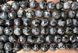CLB1303 15 inches 10mm faceted round black labradorite beads wholesale