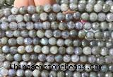CLB1308 15 inches 6mm faceted round labradorite beads wholesale