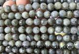 CLB1309 15 inches 8mm faceted round labradorite beads wholesale