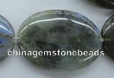 CLB137 15.5 inches 30*40mm oval labradorite gemstone beads