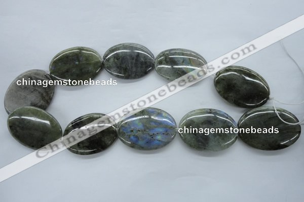 CLB137 15.5 inches 30*40mm oval labradorite gemstone beads