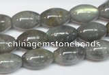 CLB151 15.5 inches 10*16mm rice labradorite gemstone beads