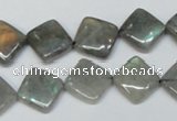 CLB153 15.5 inches 10*10mm diamond labradorite gemstone beads