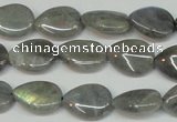 CLB157 15.5 inches 10*14mm flat teardrop labradorite gemstone beads