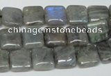 CLB162 15.5 inches 10*10mm square labradorite gemstone beads