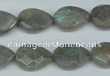 CLB185 15.5 inches 13*18mm faceted flat teardrop labradorite beads