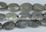 CLB187 15.5 inches 10*14mm faceted oval labradorite beads