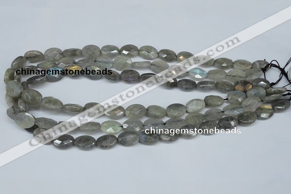 CLB187 15.5 inches 10*14mm faceted oval labradorite beads