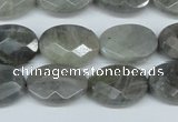 CLB188 15.5 inches 13*18mm faceted oval labradorite beads