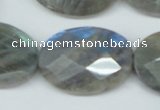 CLB189 15.5 inches 22*30mm faceted oval labradorite beads