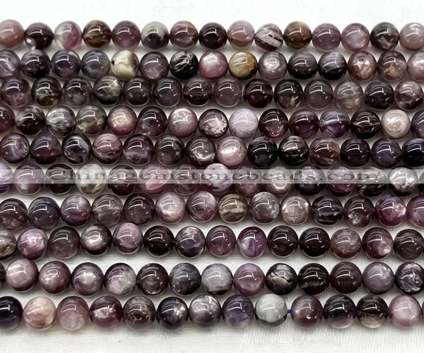 CLB2035 15 inches 7mm round natural lepidolite gemstone beads