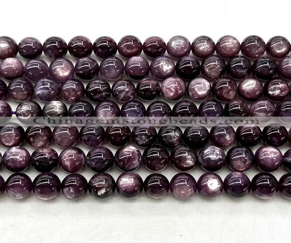CLB2051 15 inches 11mm round natural lepidolite gemstone beads