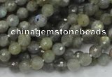 CLB21 15.5 inches 6mm faceted round labradorite gemstone beads