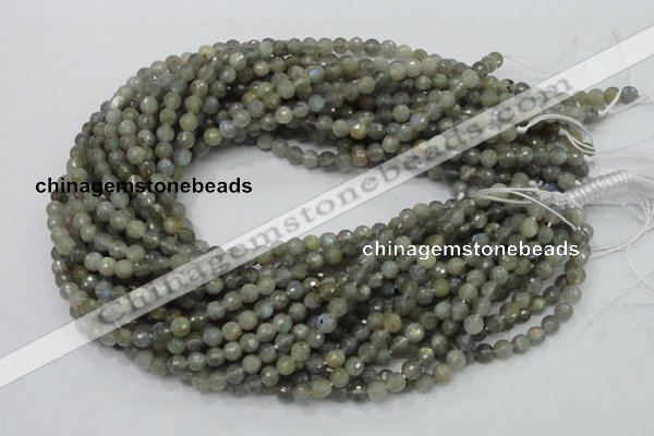 CLB21 15.5 inches 6mm faceted round labradorite gemstone beads