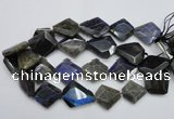 CLB218 15.5 inches 25*30mm - 30*40mm faceted freeform labradorite beads