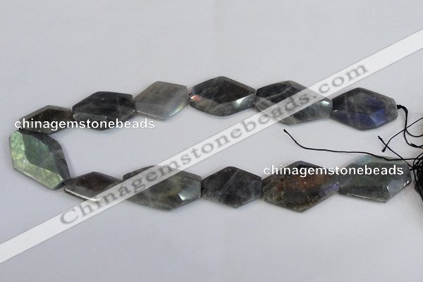 CLB220 15.5 inches 18*25mm - 25*35mm freeform labradorite beads