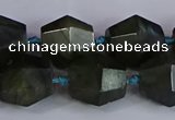 CLB233 15.5 inches 13*15mm - 15*17mm faceted nuggets labradorite beads