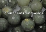 CLB25 15.5 inches 14mm faceted round labradorite gemstone beads