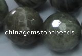 CLB26 15.5 inches 18mm faceted round labradorite gemstone beads