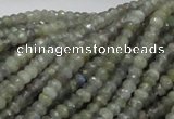 CLB27 15.5 inches 3*4mm faceted rondelle labradorite gemstone beads