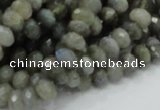 CLB29 15.5 inches 5*8mm faceted rondelle labradorite gemstone beads