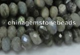 CLB30 15.5 inches 6*10mm faceted rondelle labradorite gemstone beads