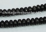 CLB301 15.5 inches 5*8mm rondelle black labradorite gemstone beads